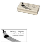 の絵画画家サービス会社ブラシ ラバースタンプ (押印)