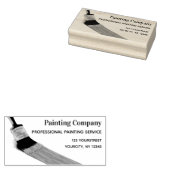 の絵画画家サービス会社ブラシ ラバースタンプ (押印)