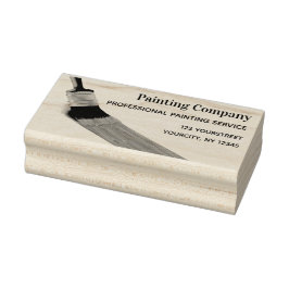 の絵画画家サービス会社ブラシ ラバースタンプ