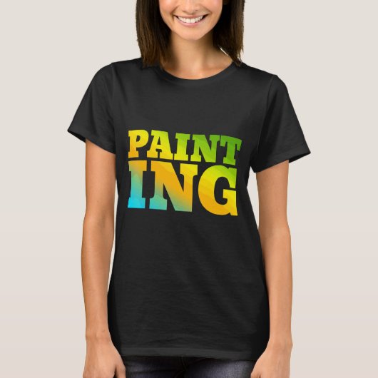 の絵画自然色で設計 Tシャツ (正面)