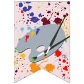 の絵画誕生日パカラフルーシ バンティングフラッグ (第1の旗)