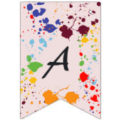 の絵画誕生日パカラフルーシ バンティングフラッグ (第3の旗)