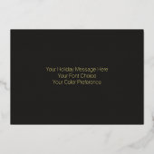 の絵画（ユダヤ教）メノラーエレガント金ゴールド青 箔シーズンカード (裏面)