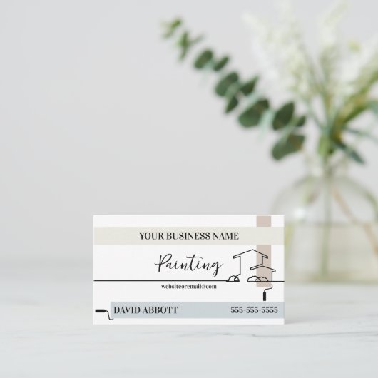 の絵画Business Roller Lines名刺 名刺 (スタンド正面)