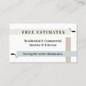 の絵画Business Roller Lines名刺 名刺 (裏面)