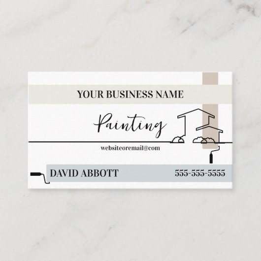 の絵画Business Roller Lines名刺 名刺 (正面)