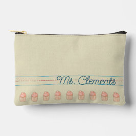 の練習書ノート紙カップケーキポーチ アクセサリーポーチ