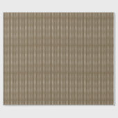 ～の繰り返し垂直パターンを持つ茶色の織物 ラッピングペーパー (フラット)