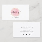 ★の美しいピンクは構成します 名刺 (正面/裏面)