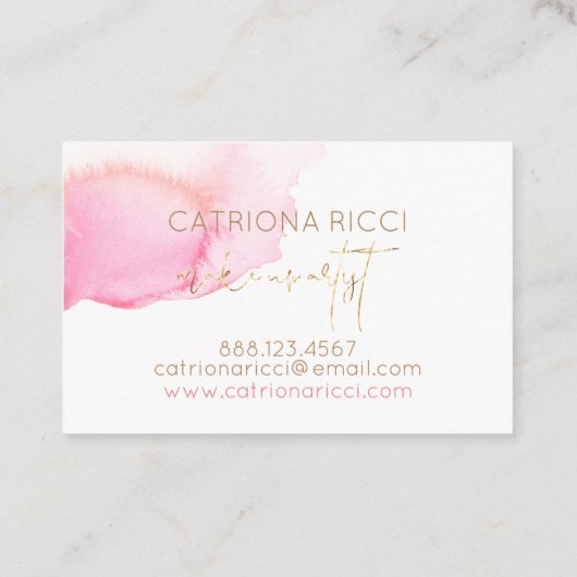 ★の美しいピンクは構成します 名刺 (裏面)