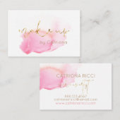★の美しいピンクは構成します 名刺 (正面/裏面)