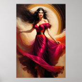 の美絵画しい女性のド素晴らしレスポスター ポスター (正面)