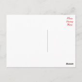 の考えあなたのパグ犬の黒はがき ポストカード (裏面)