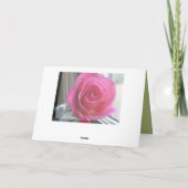 の考えあなたのピンクのバラ カード (裏面)