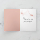 の考えあなたの女性の歩くのビーチ カード (内部)