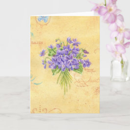 の考えあなたの楽しいブーケのバイオリーブカード カード