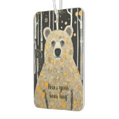 の考えかわいいクマの抱擁 カーエアーフレッシュナー (左)