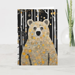 の考えかわいいクマの抱擁 カード