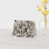 の考えるあなたのカード – ヴィンテージベルベット美しい カード (黄色い花)