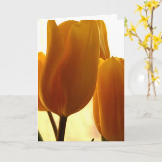 の考えるカード カード (黄色い花)