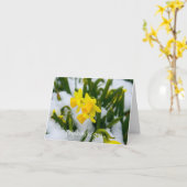 の考えるカード – 春来の時間 カード (黄色い花)