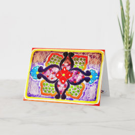 の考えるタルベカラフルラ・メキシコの挨拶 カード