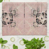 の考えるパステルが茶タオルを撚る キッチンタオル (折り畳み)