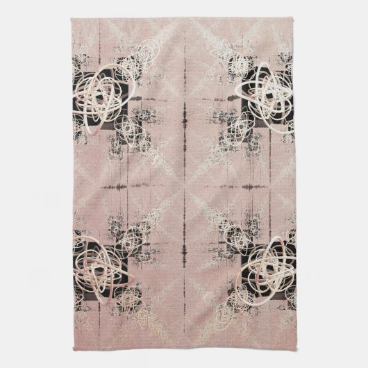 の考えるパステルが茶タオルを撚る キッチンタオル (縦)