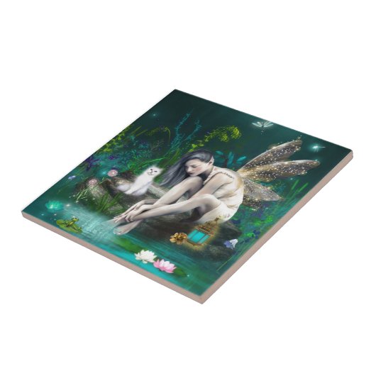 の考える妖精 タイル (側面)