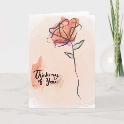 の考える悔やみや弔慰弔意カード サンキューカード (正面)