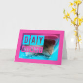 の考える眠っているハムスターのグリーティングカード カード (黄色い花)