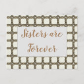 の考える金ゴールドチェーン愛あなた妹 ポストカード (正面)