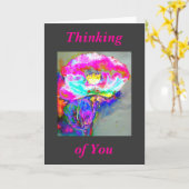 の考えるYou - Pink Poppy カード (黄色い花)