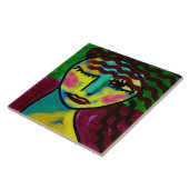 の考えオリジナル抽象芸術デジ絵画タル タイル (側面)