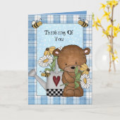 の考えグリーティングカード カード (黄色い花)