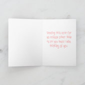 の考えダックシュント子犬ノートカード カード (内部)