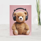 の考えテディベア カード (正面)