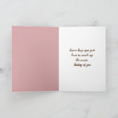 の考えテディベア カード (内部)