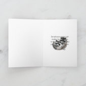 の考えラクーンの動物気には カード (内部)