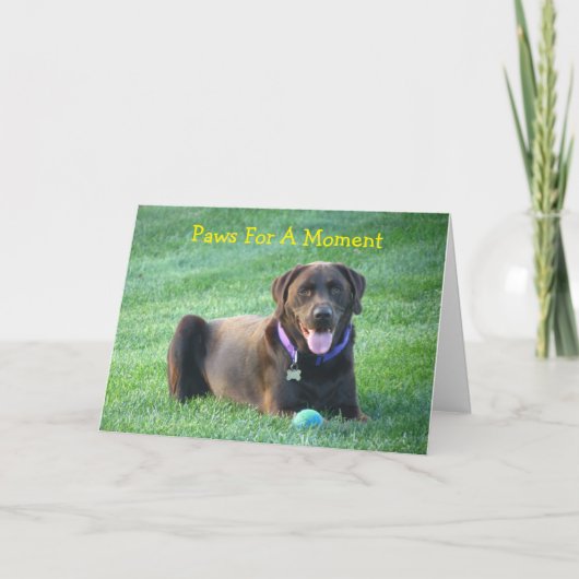 の考えラブラドールレトリバーのグリーティングカード カード (正面)