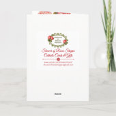 の考えロザリオ花束グリーティングカード カード (裏面)