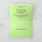 の考えロマンチックな赤いローズカード カード (内部)