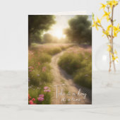 の考え国の牧草地 カード (黄色い花)