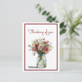 の考え水の色のデイジー ポストカード (スタンド正面)