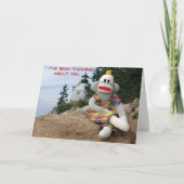 の考え猿の友情 カード (正面)