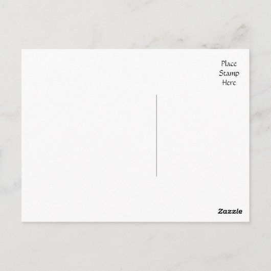 の考え英語ブルドッグ犬の子犬はがき ポストカード (裏面)