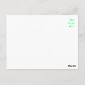 の考え英語ブルドッグ犬の子犬はがき ポストカード (裏面)