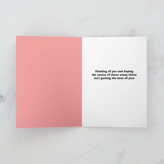 の考え顔マスクストレスドリームユーモア シーズンカード (内部)