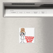 の考えBox Cartoonの外 マグネット (インサイチュ (食洗機))