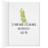 の考えCupスタックカラフルグリーティングカード (内側 (右))